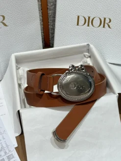 DIOR Belts Calf Leather One Size 2.5cm Width A80202608050129