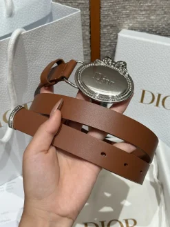Alternative view of DIOR Belts Calf Leather One Size 2.5cm Width A80202608050129