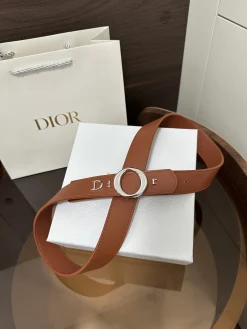 DIOR Belts Calf Leather One Size 3.0cm Width A70202608050347