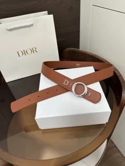 Alternative view of DIOR Belts Calf Leather One Size 3.0cm Width A70202608050347