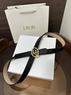 DIOR Belts Calfskin Leather 2.0cm Width A60202608050236