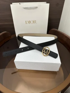 Alternative view of DIOR Belts Calfskin Leather 2.0cm Width A60202608050236