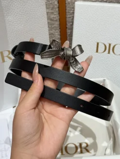 Alternative view of DIOR Belts Calfskin Leather One Size 1.5cm Width A70202608050163