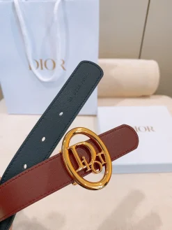 Alternative view of DIOR Belts Calfskin Leather One Size 2.5cm Width A70202608050030
