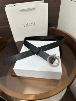 Alternative view of DIOR Belts Calfskin Leather One Size 2.5cm Width A70202608050220