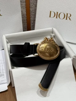 DIOR Belts Calfskin Leather One Size 2.5cm Width A80202608050095