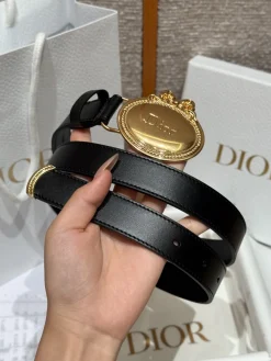 Alternative view of DIOR Belts Calfskin Leather One Size 2.5cm Width A80202608050095