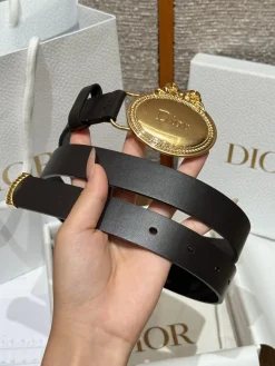 Alternative view of DIOR Belts Calfskin Leather One Size 2.5cm Width A80202608050126