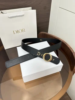 Alternative view of DIOR Belts Calfskin Leather One Size 3.0cm Width A70202608050344