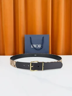 DIOR Belts Fabric Calfskin One Size 3.5cm Width A70202608050422