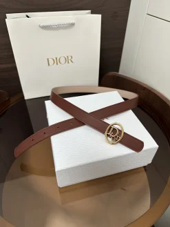 Alternative view of DIOR Belts Smooth Calfskin 2.0cm Width A60202608050234