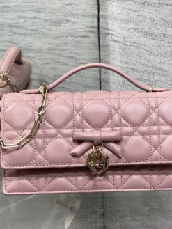 Alternative view of DIOR Clutches Bags Lamb Leather (Pink-Gold) 21X11X5CM G00202608060388