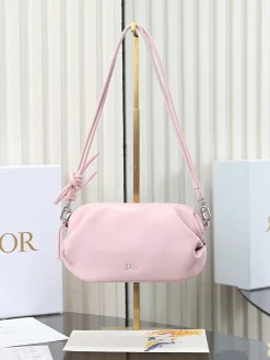 DIOR Clutches Bags Lamb Leather (Pink-SiDIORer) 20X11X8CM F50202608060223