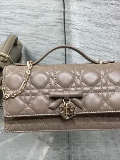 Alternative view of DIOR Clutches Bags Lamb Leather (Taupe-Gold) 21X11X5CM G00202608060390