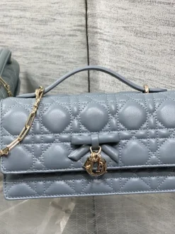 Alternative view of DIOR Clutches Bags Lambskin (Blue-Gold) 21X11X5CM G00202608060393