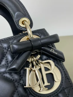 Alternative view of DIOR Crossbody Bags Lamb Leather (Black-Gold) 17X7X15CM F50202608060154