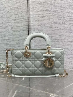 Alternative view of DIOR Crossbody Bags Lamb Leather (Light Green-Gold) 22X6X12CM G00202608060121