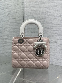 Alternative view of DIOR Crossbody Bags Lamb Leather (Pink-White) 20X17X8CM G50202608060251