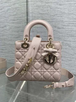 DIOR Crossbody Bags Lamb Skin (Pink-Gold) 20X17X8CM G20202608060433