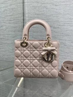 Alternative view of DIOR Crossbody Bags Lamb Skin (Pink-Gold) 20X17X8CM G20202608060433
