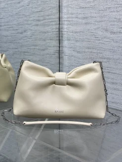 DIOR Crossbody Bags Lambskin Leather (White-SiDIORer) 26X16X10CM F80202608060422