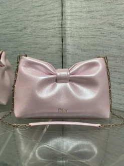 DIOR Crossbody Bags Lambskin (Pink-Gold) 26X16X10CM F80202608060420
