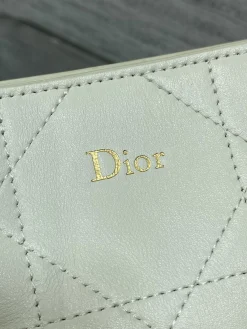 Alternative view of DIOR Crossbody Bags Leather (White-Gold) 18X21X7CM E00202608060176