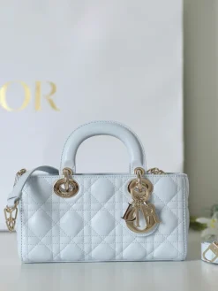 Alternative view of DIOR Crossbody Bags (Light Blue-Gold) 22X12X6CM I50202608060317