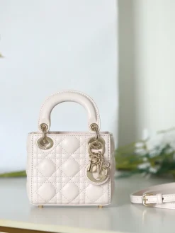 DIOR Crossbody Bags (Light Pink-Gold) 12X10X5CM H50202608060327