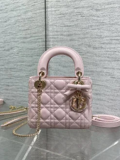 DIOR Crossbody Bags (Pink-Gold) 17X7X15CM F50202608060117