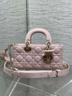 DIOR Crossbody Bags (Pink-Gold) 22X6X12CM G00202608060243