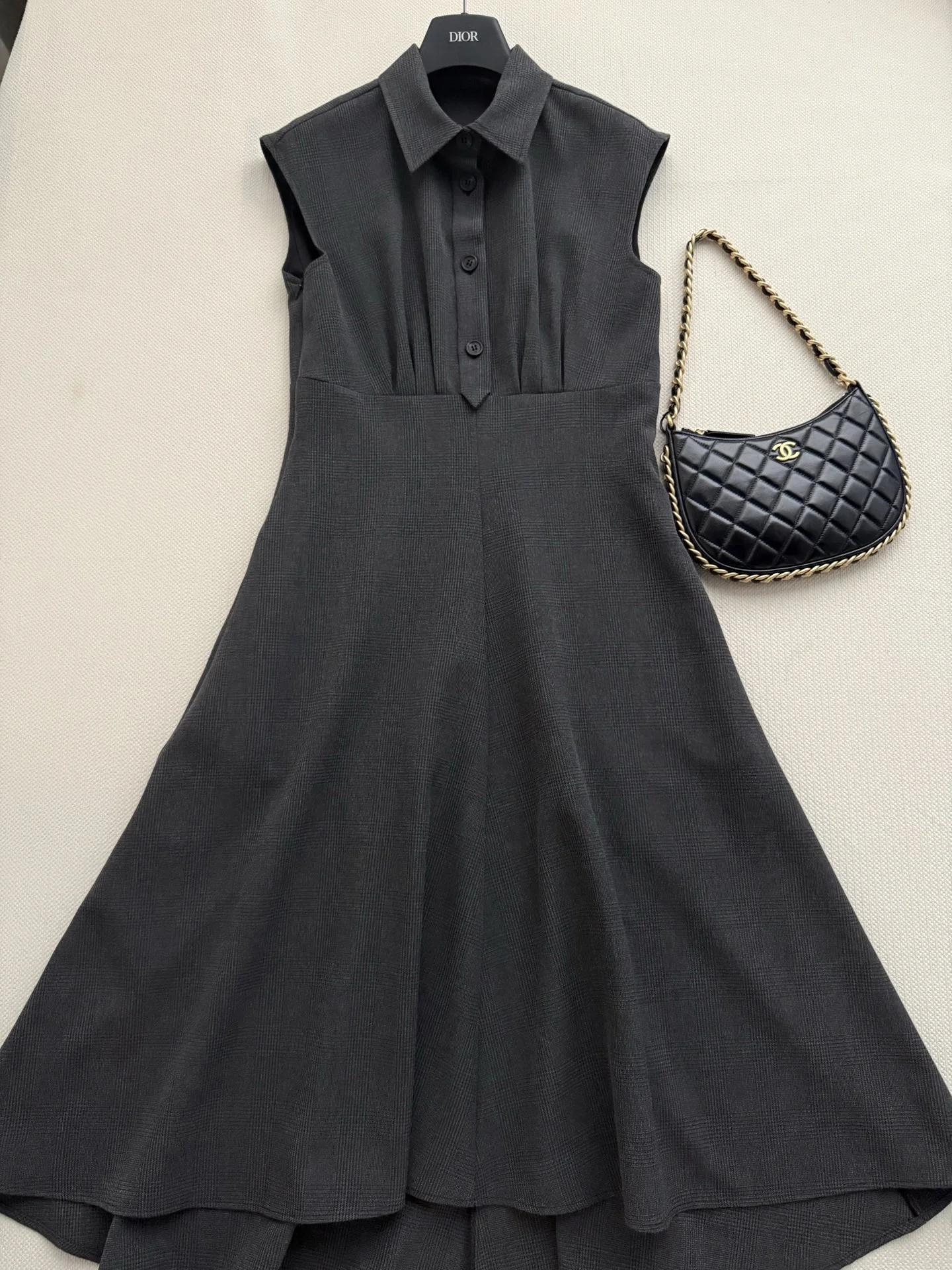 DIOR Dresses Checked Fabric S-M-L C35202608041607 - Image 3