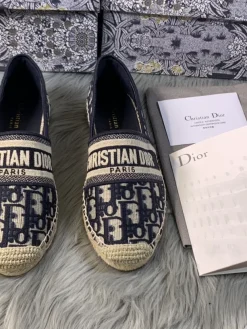 DIOR Espadrilles Embroidery Leather EU35-40 B00202608030904