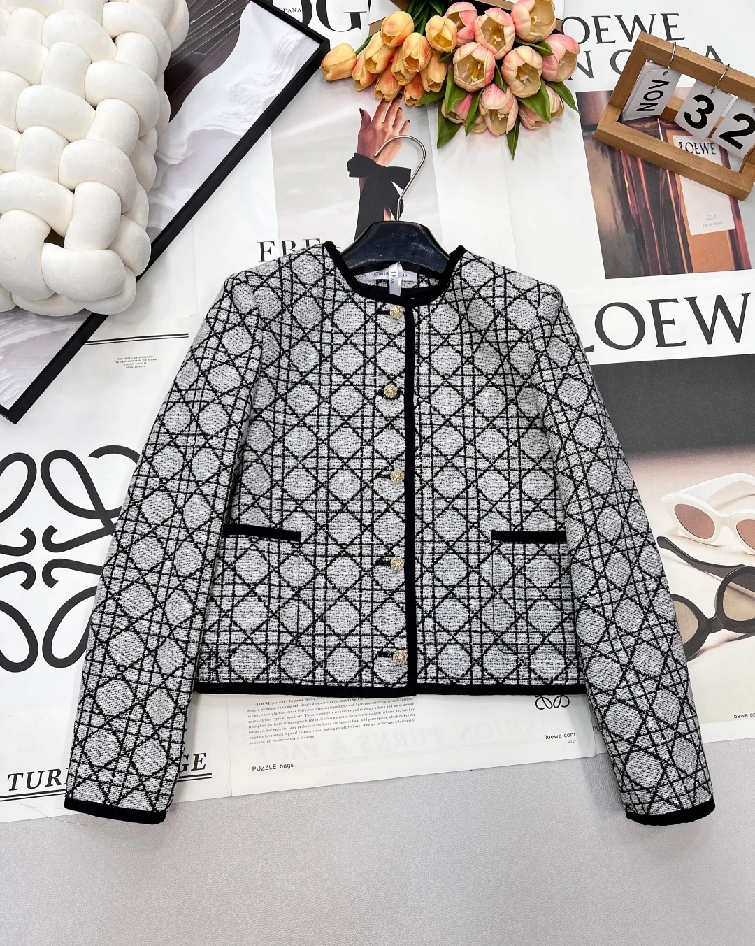 DIOR Jackets Tweed S M L C35202608040125