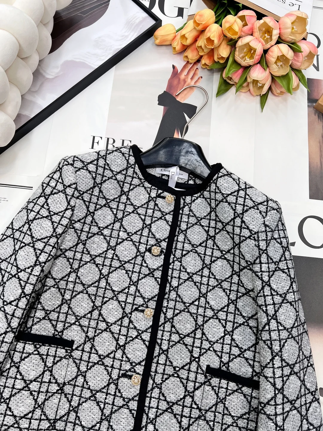 DIOR Jackets Tweed S M L C35202608040125 - Image 6