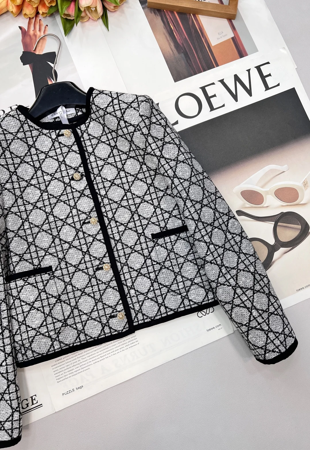 DIOR Jackets Tweed S M L C35202608040125 - Image 8