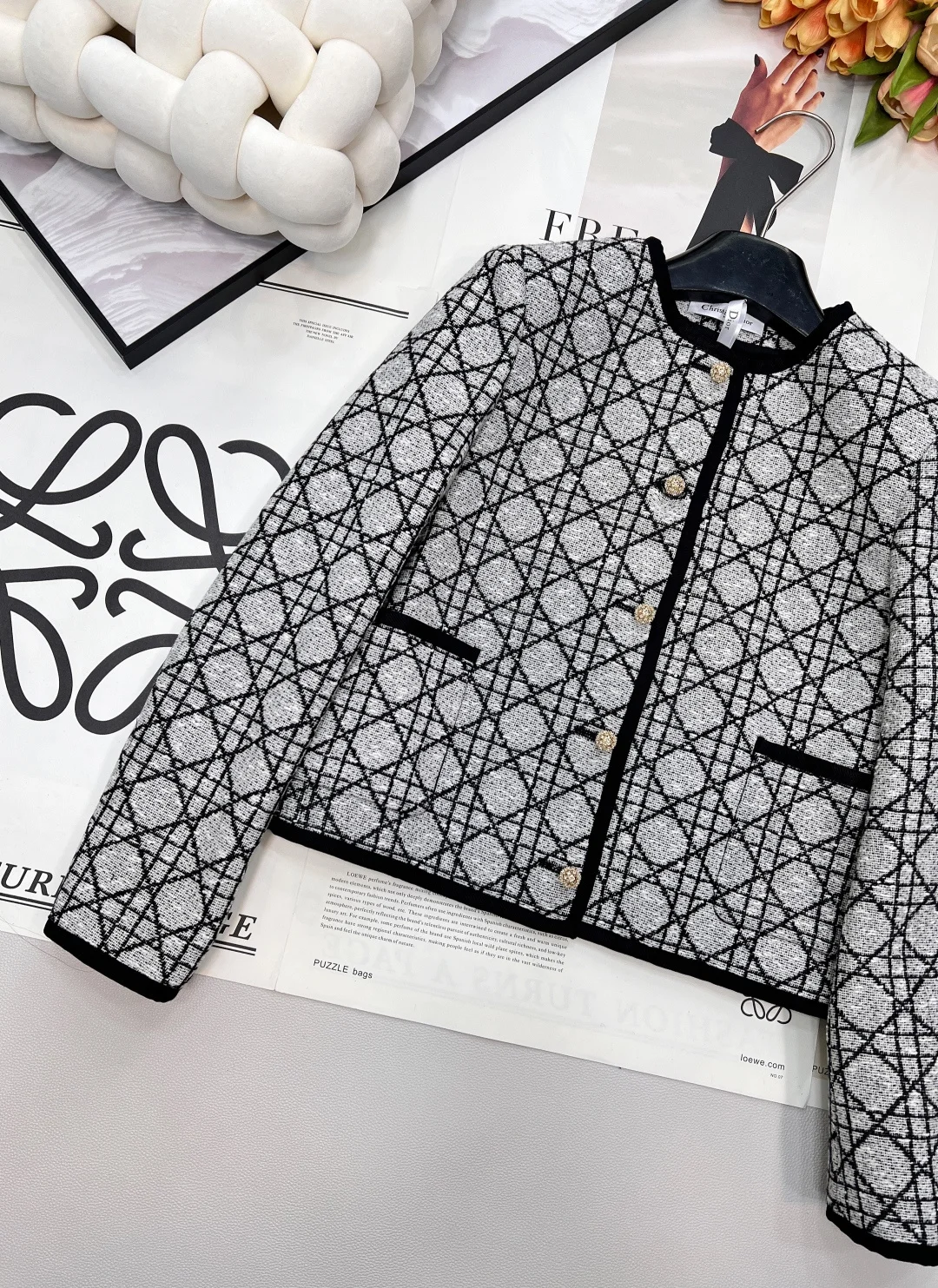 DIOR Jackets Tweed S M L C35202608040125 - Image 9