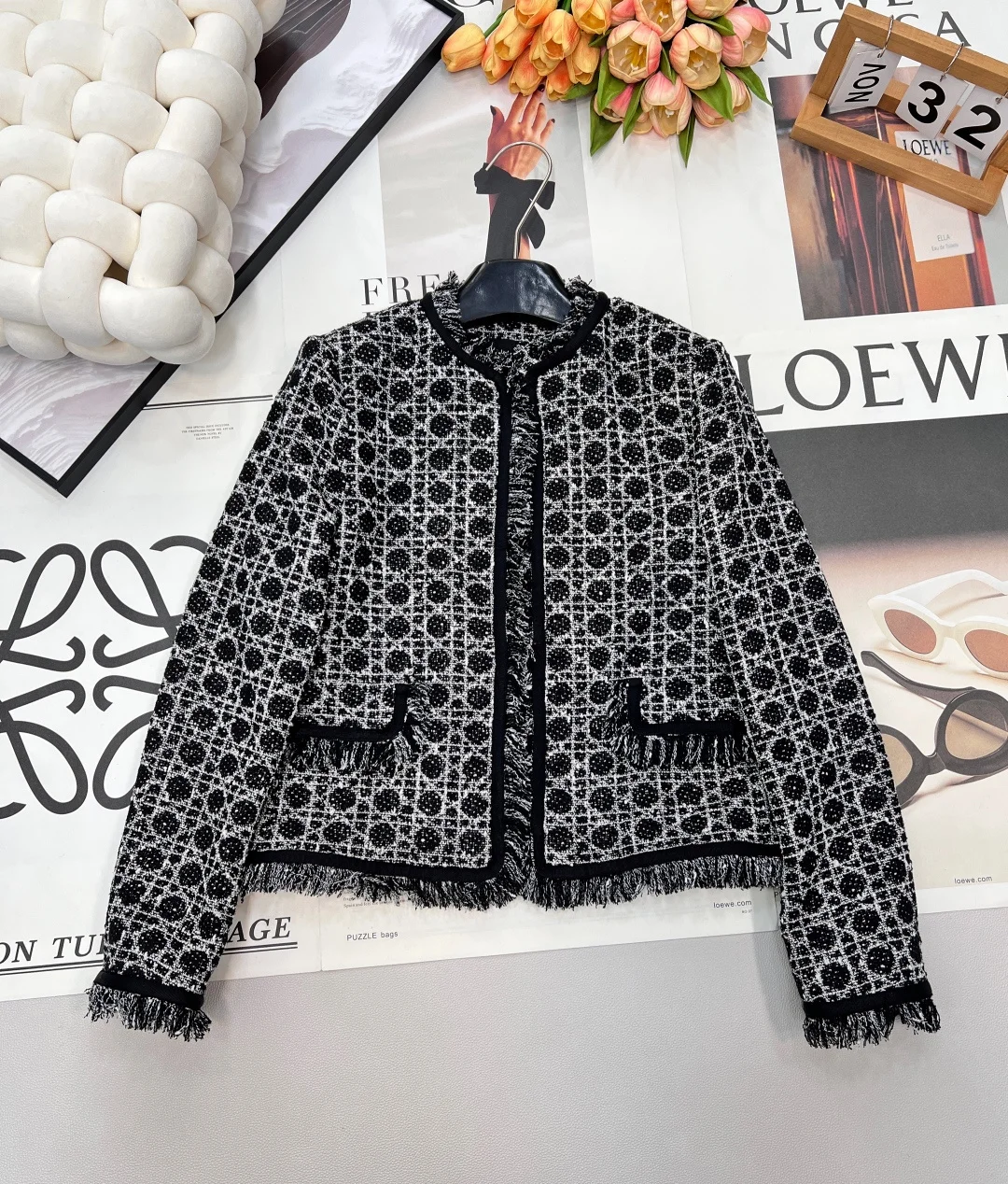 DIOR Jackets Tweed S-M-L C35202608040126