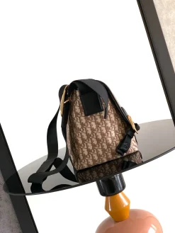 Alternative view of DIOR Messenger Bags Oblique Canvas (Brown-Black) 48X25X19CM F30202608060174