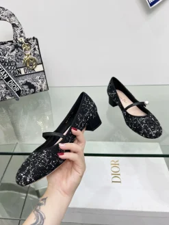 Alternative view of DIOR Mules Metal Lambskin & Tweed EU34-43 B40202608031249