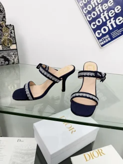Alternative view of DIOR Sandals Embroidered Cotton EU34-43 B60202608031225