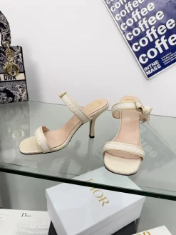 Alternative view of DIOR Sandals Embroidered Cotton EU34-43 B60202608031227