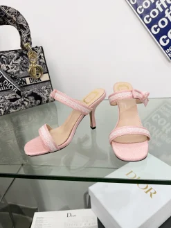 Alternative view of DIOR Sandals Embroidered Cotton EU34-43 B60202608031228