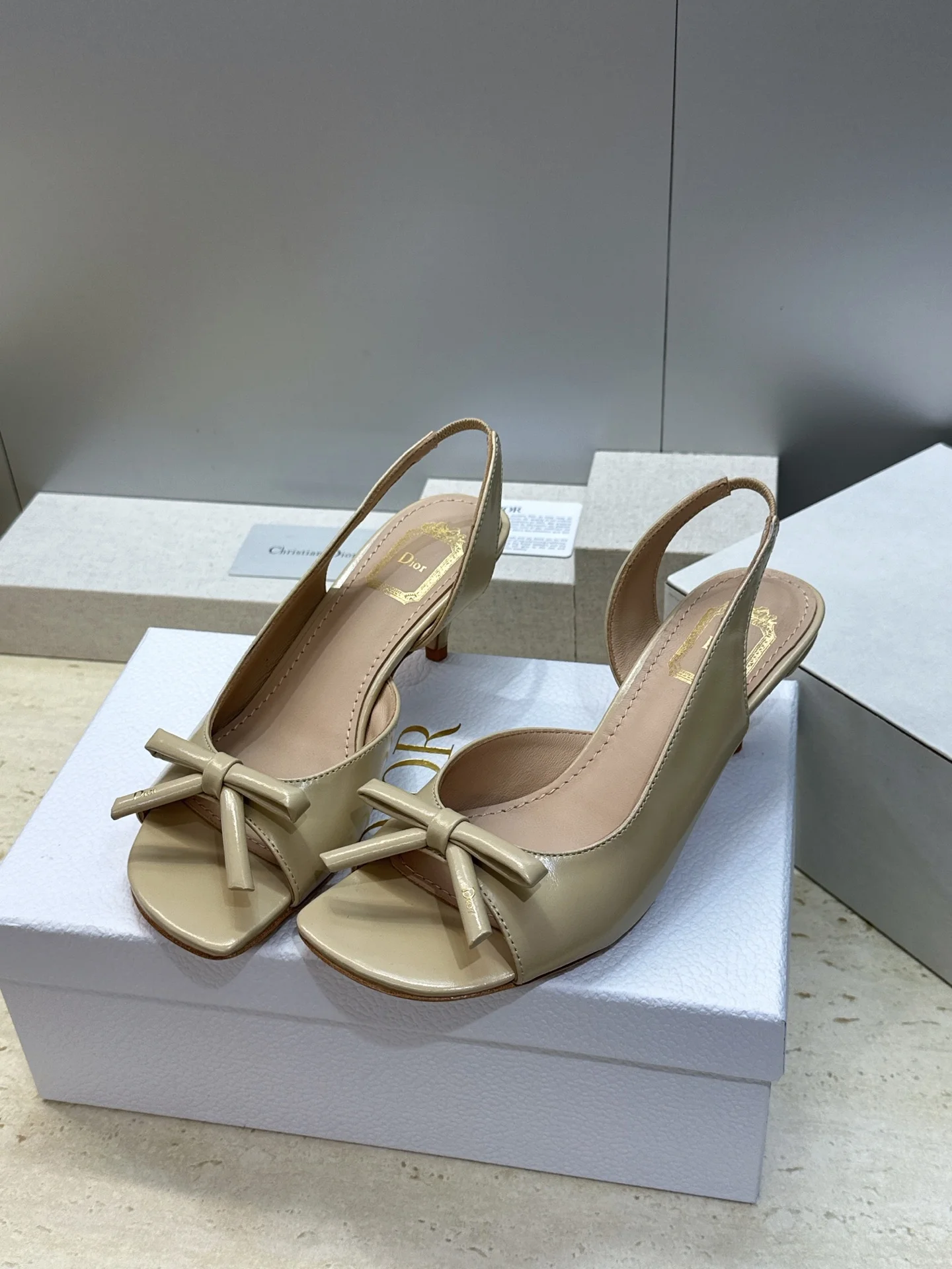 DIOR Sandals Leather & Silk EU34-43 C10202608032544 - Image 2