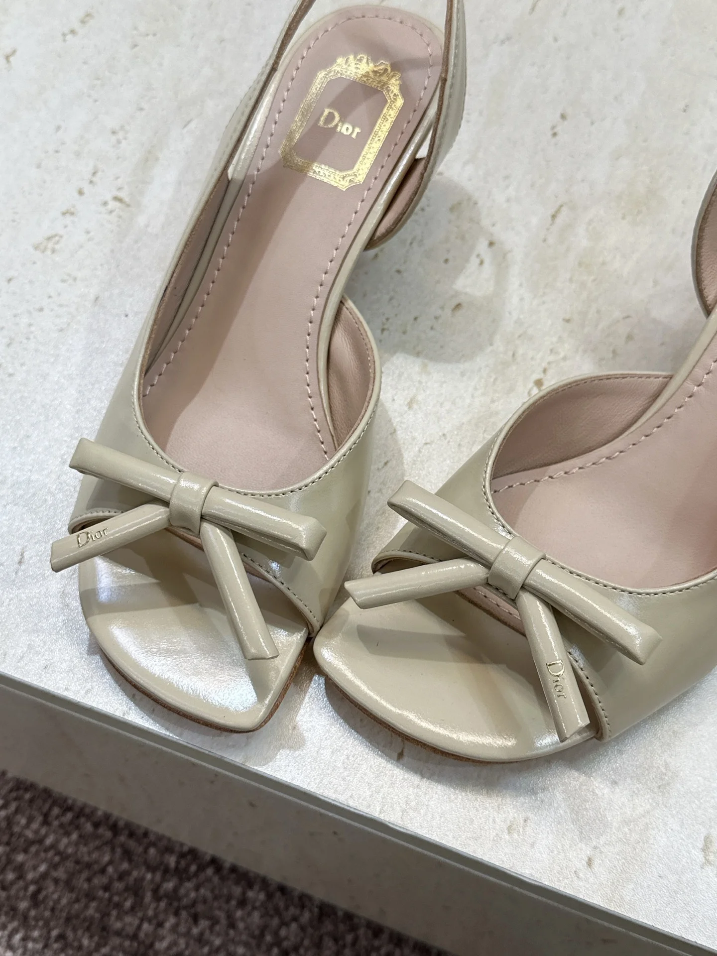 DIOR Sandals Leather & Silk EU34-43 C10202608032544 - Image 5
