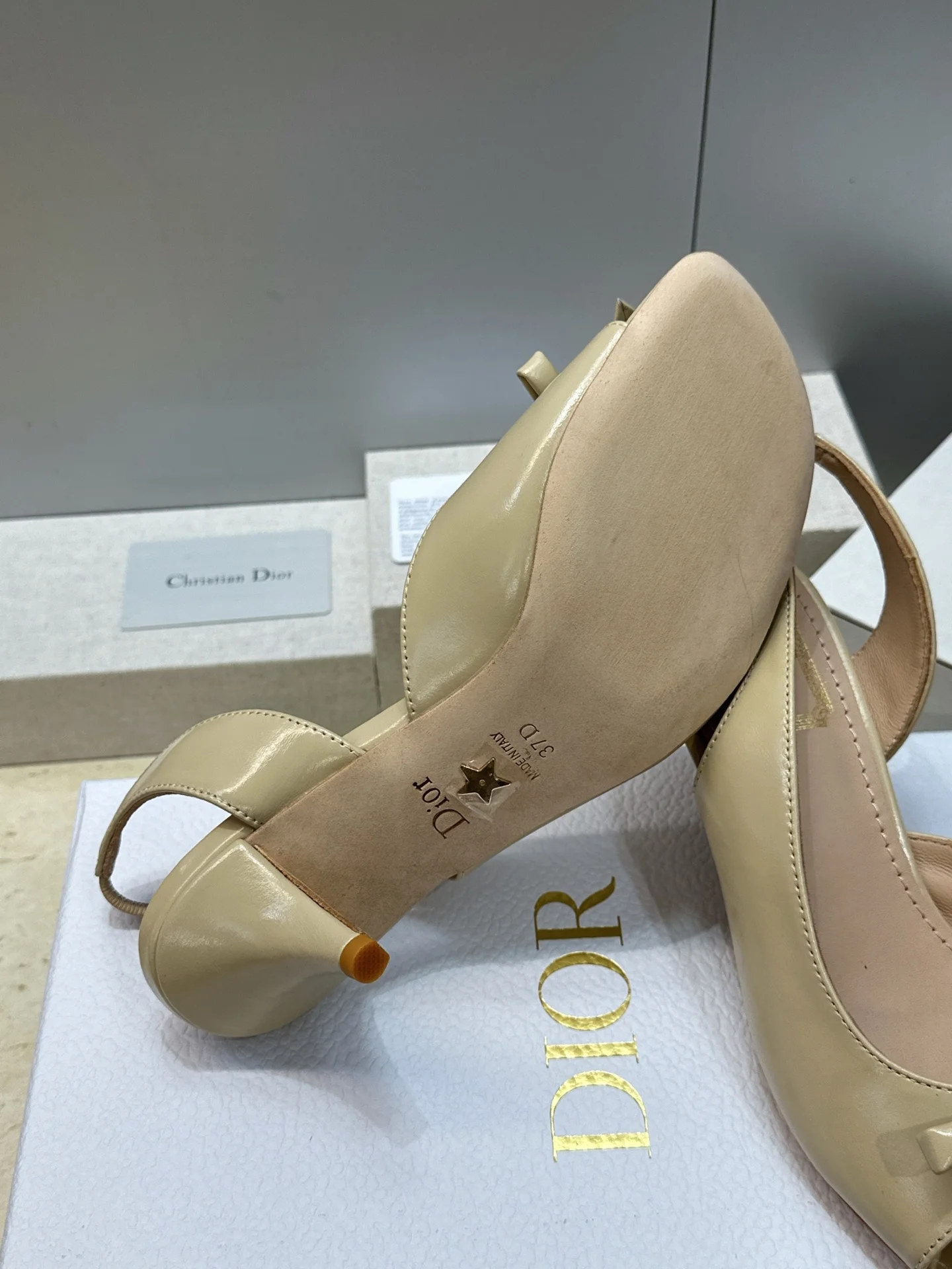 DIOR Sandals Leather & Silk EU34-43 C10202608032544 - Image 7
