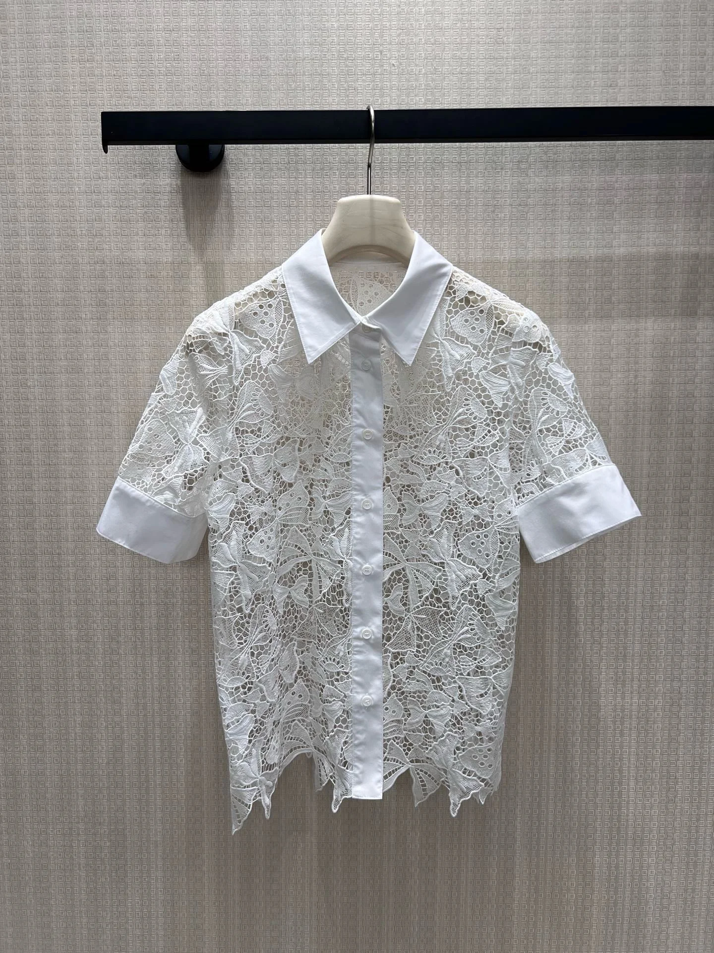 DIOR Shirts Lace Cotton S-L C35202608042859