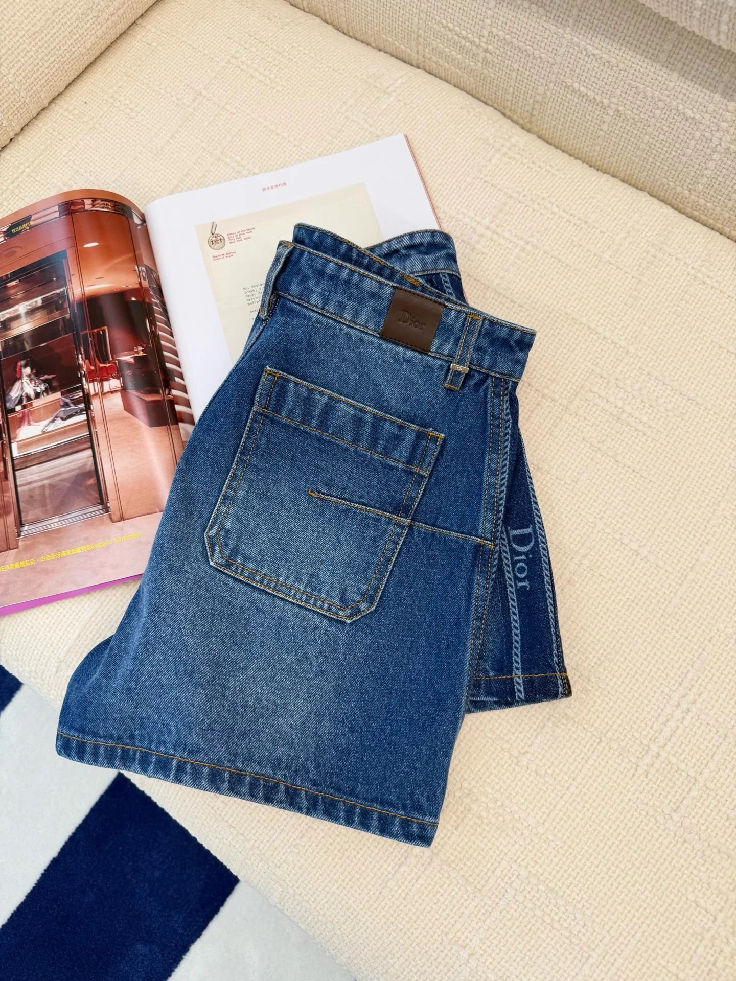 DIOR Shorts Denim S M L B95202608041762 - Image 8
