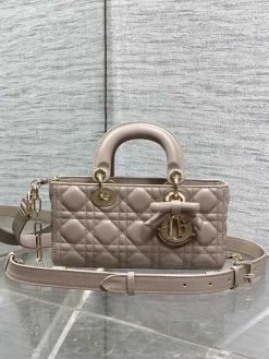 DIOR Shoulder Bags Lamb Leather (Beige-Gold) 22X6X12CM G00202608060125