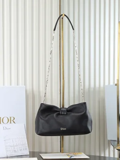 DIOR Shoulder Bags Lambskin (Black-SiDIORer) 26X16X10CM F80202608060222